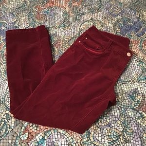 Maroon Corduroy Pants